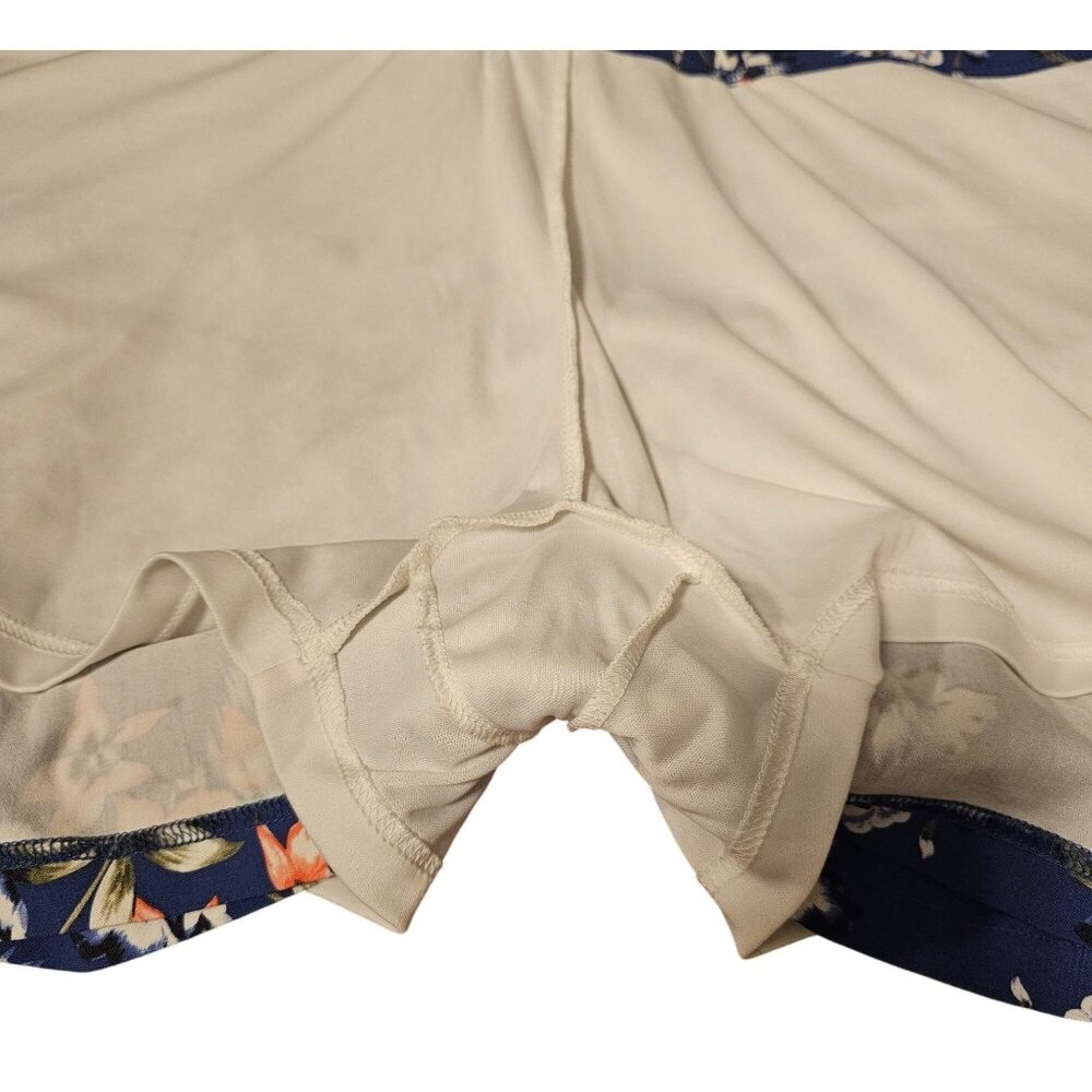 Mario Serrani Womens XL Blue Floral Skort With Built-In Shorts Lightweight & Str - Picture 7 of 9